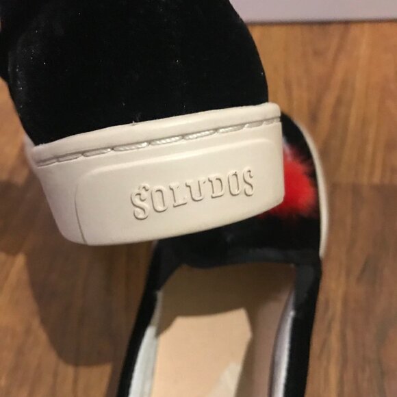 soludos show pony velvet slip ons - Picture 7 of 9